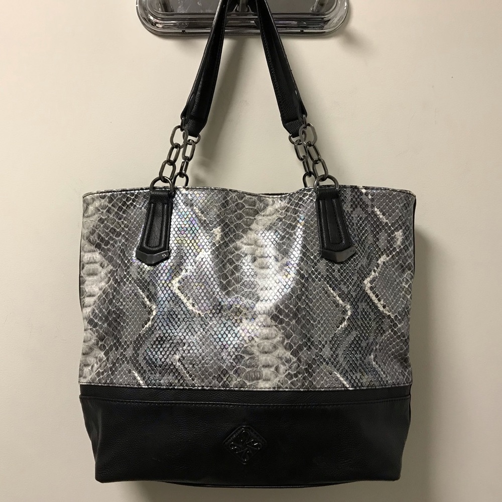 Sharp Iridescent Alligator Print Tote Bag!